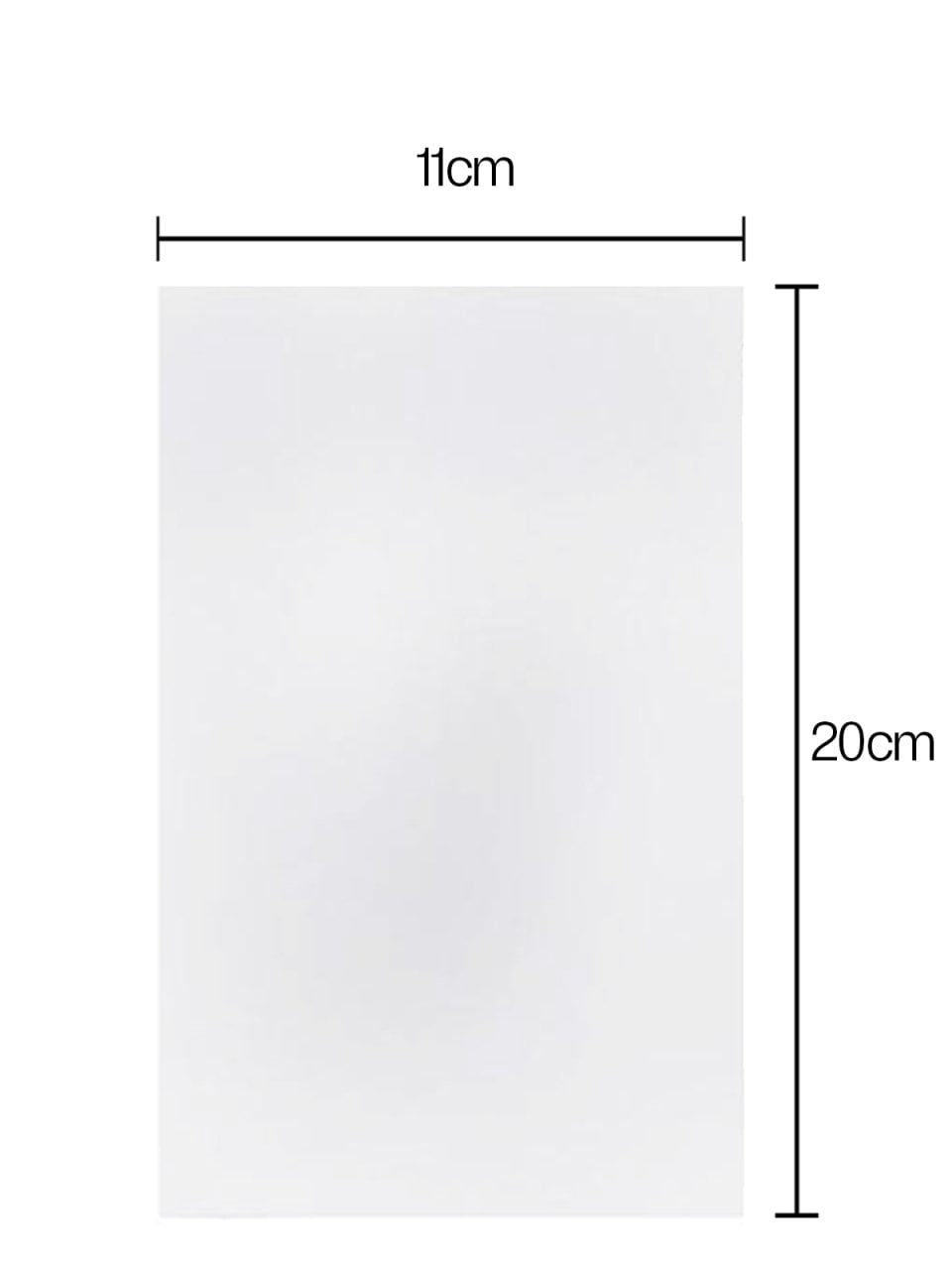 Düz Şeffaf Poşet 100 adet (11x20)