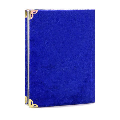 Hediyelik Kadife Kaplı Yasin 128 sayfa - 14x7cm 10 adet Lacivert