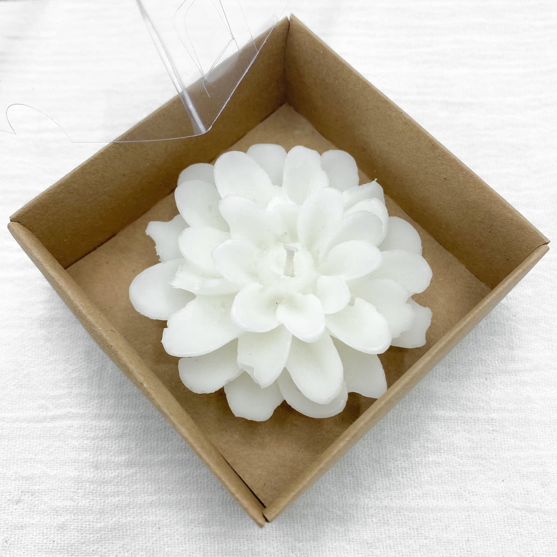 Lotus Kutulu Çiçek Mum (12 adet)