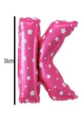 Harf Folyo Balon Pembe 36cm K