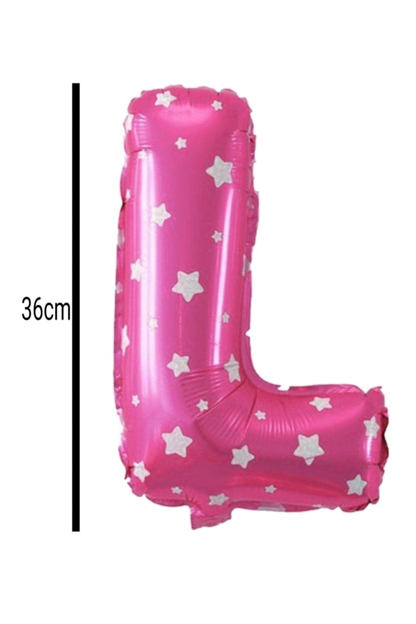 Harf Folyo Balon Pembe 36cm L