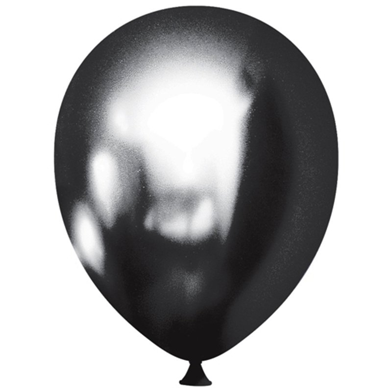 Krom Balon 30cm (10 adet) Siyah