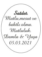 Şeffaf Epoksi Etiket 16