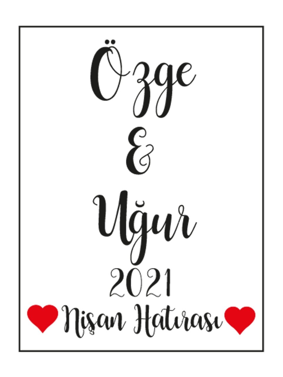 Şeffaf Epoksi Etiket 19