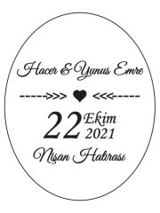 Şeffaf Epoksi Etiket 26