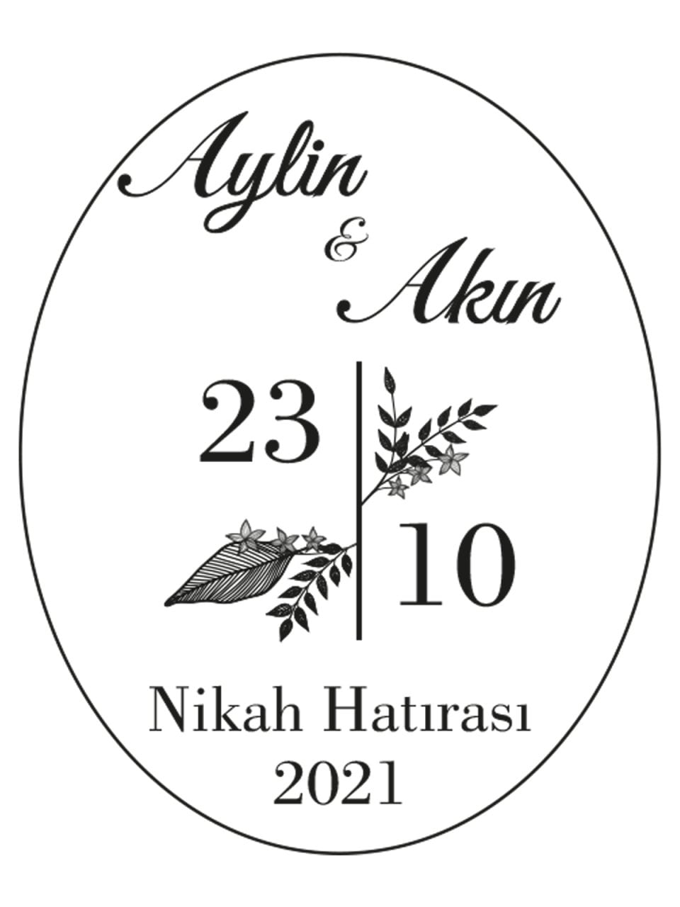 Şeffaf Epoksi Etiket 36