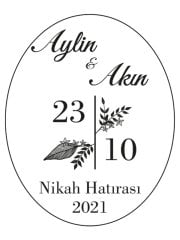 Şeffaf Epoksi Etiket 36