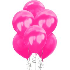Metalik Balon 30cm (100 adet) Fuşya