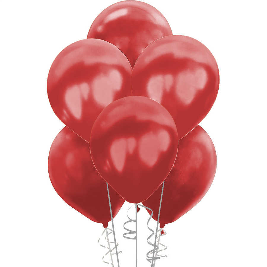 Metalik Balon 30cm (100 adet) Bordo