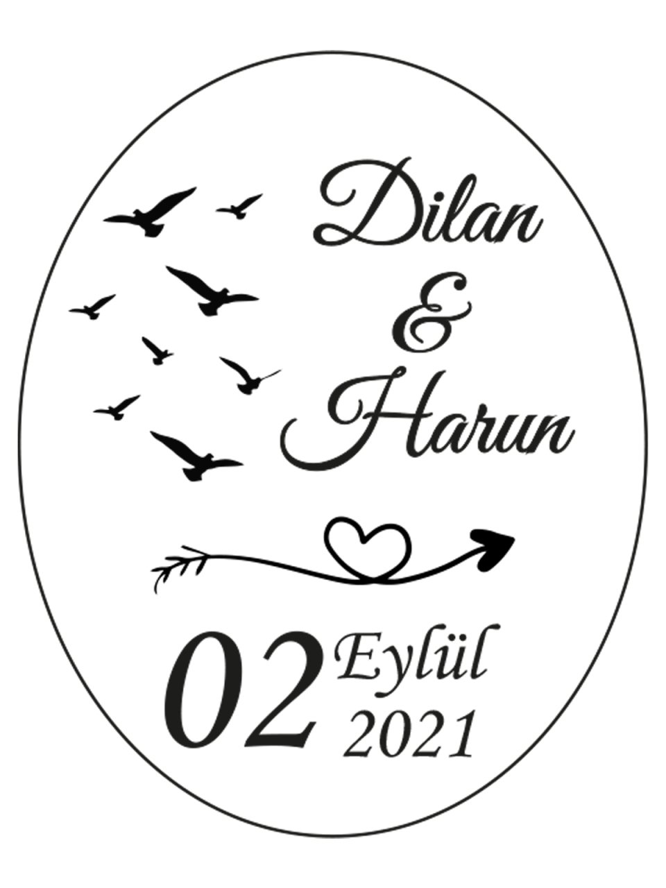 Şeffaf Epoksi Etiket 42