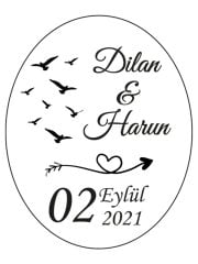 Şeffaf Epoksi Etiket 42