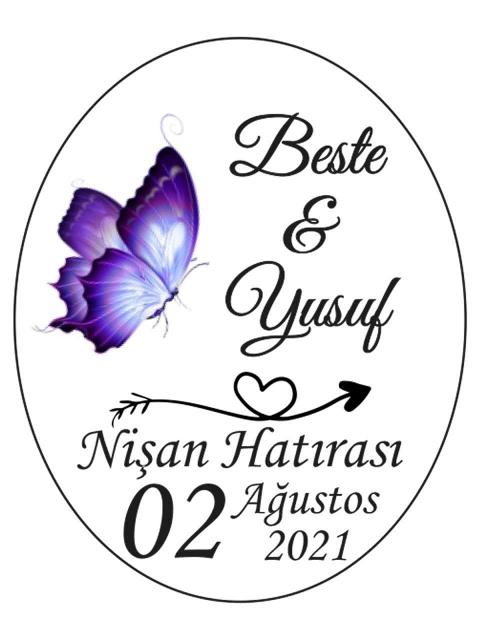 Şeffaf Epoksi Etiket 45