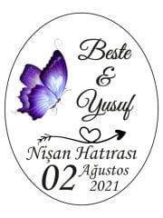 Şeffaf Epoksi Etiket 45