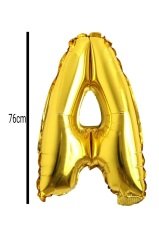 Harf Folyo Balon Altın 76cm A