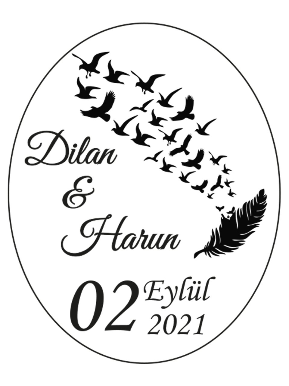 Şeffaf Epoksi Etiket 46