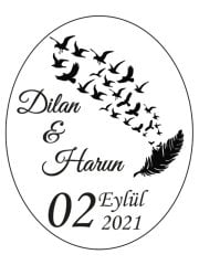 Şeffaf Epoksi Etiket 46