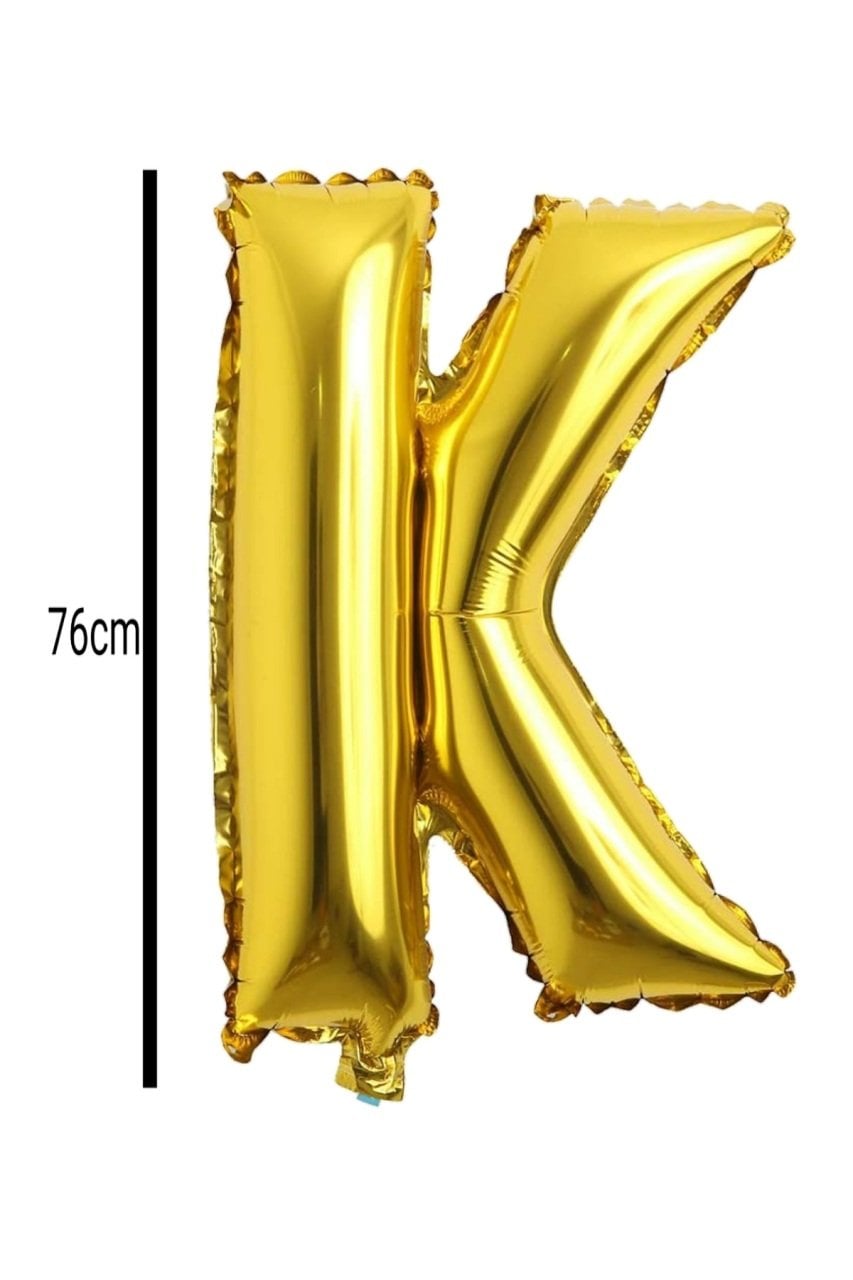 Harf Folyo Balon Altın 76cm K
