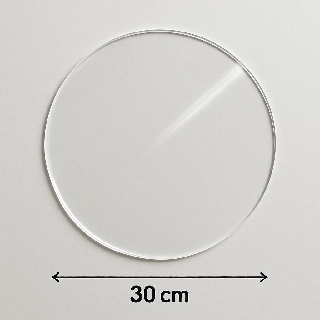 30 cm Şeffaf Pleksi