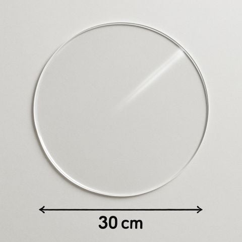 30 cm Şeffaf Pleksi