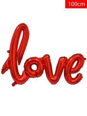 Love' Yazılı Balon 100cm - Kırmızı