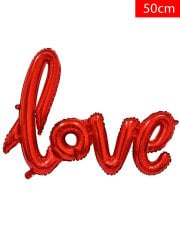 Love' Yazılı Balon 50cm - Kırmızı