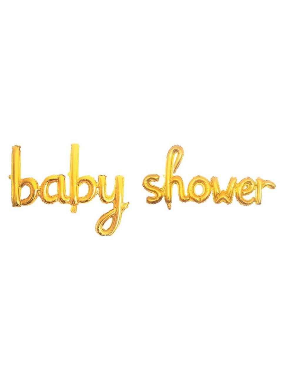 Baby Shower' El Yazılı Set Balon  - Altın