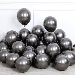 Krom Balon 30cm (50 adet) Siyah