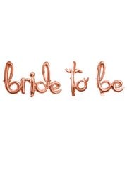 Bride To Be' El Yazılı Set Balon  - Rose Gold