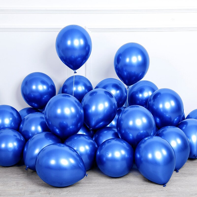 Krom Balon 30cm (50 adet) Mavi