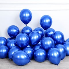 Krom Balon 30cm (50 adet) Mavi