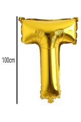 Harf Folyo Balon Altın 100cm T