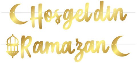 HOŞGELDİN RAMAZAN VARAKLI KALİGRAFİ