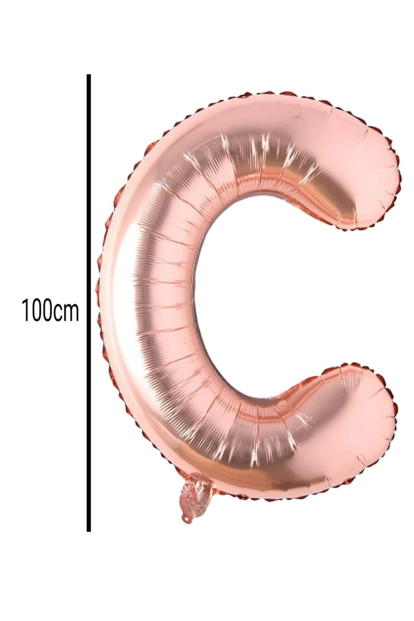 Harf Folyo Balon Rose Gold 100cm C