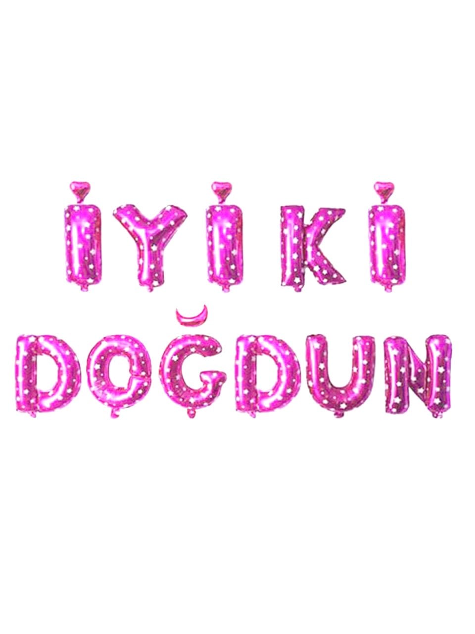 'İyi Ki Doğdun' Yazılı Set Balon  - Pembe
