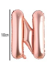 Harf Folyo Balon Rose Gold 100cm N