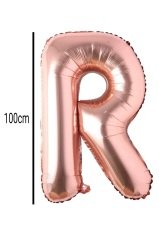 Harf Folyo Balon Rose Gold 100cm R