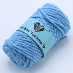 Tek Büküm Makrome İpi (5mm - 250gr) Koyu Turkuaz