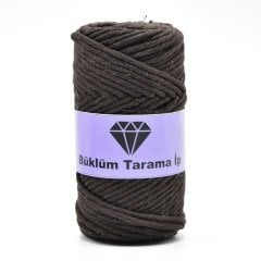 Tek Büküm Makrome İpi (3mm - 250gr) Koyu Kahve