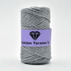 Tek Büküm Makrome İpi (3mm - 250gr) Gri