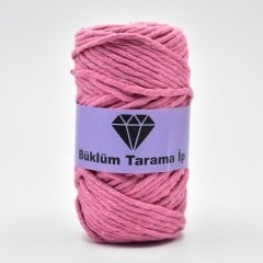 Tek Büküm Makrome İpi (3mm - 250gr) Şeker Pembesi