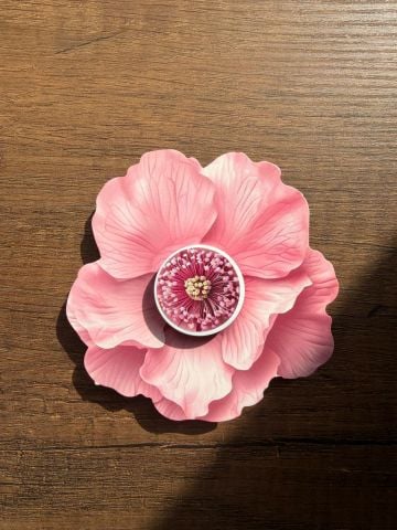 Çiçek Krem Kutusu Kartı 50 adet Pembe