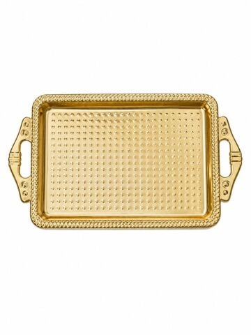 Benekli Mini Tepsi (10 adet) Altın
