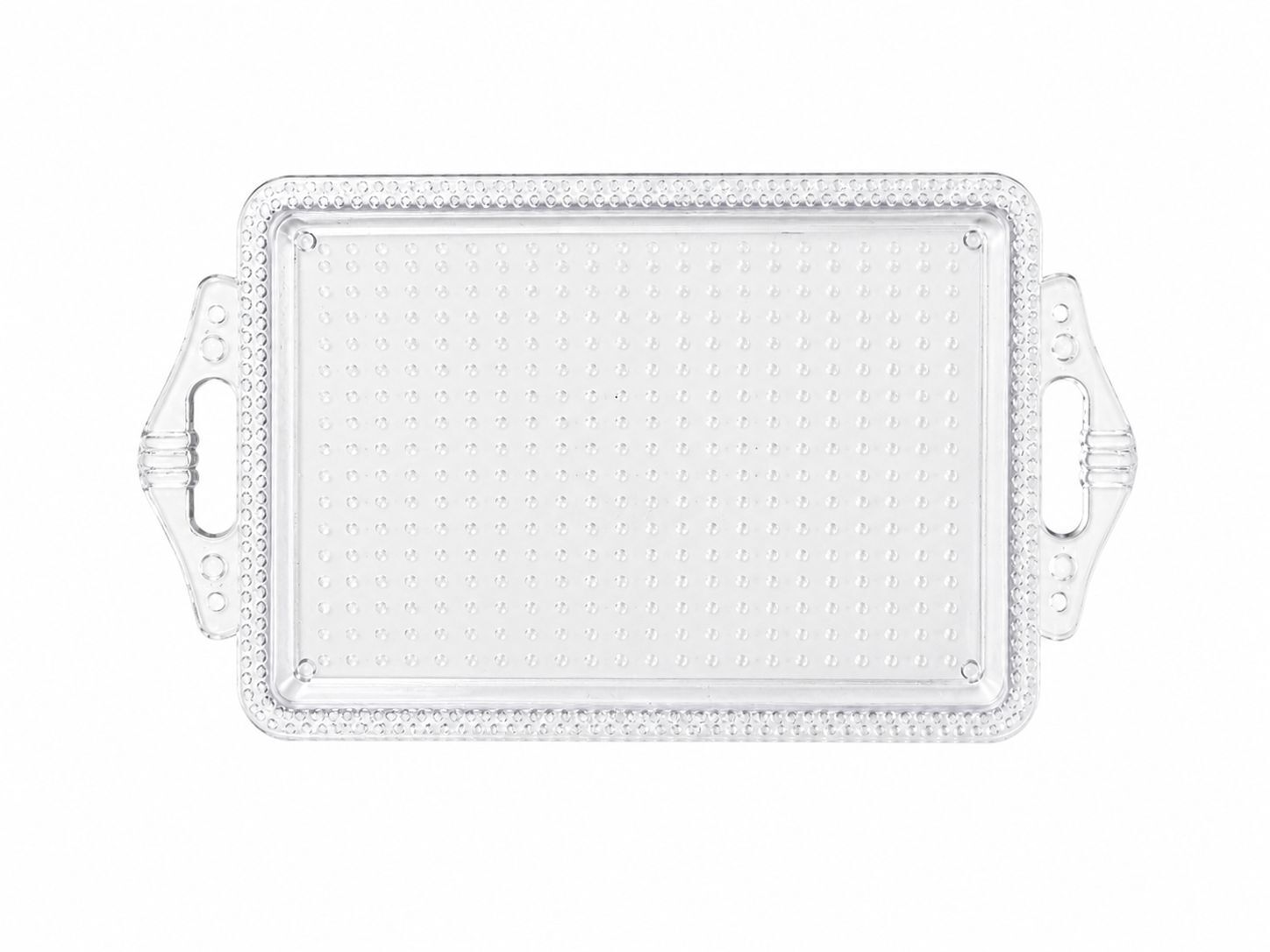 Benekli Mini Tepsi (10 adet) Şeffaf