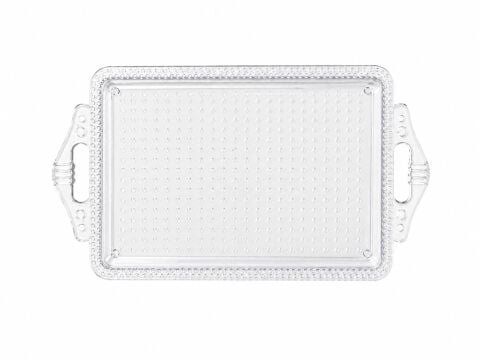 Benekli Mini Tepsi (10 adet) Şeffaf