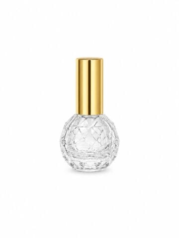 Yuvarlak Kristal  Fısfıs Cam Şişe 10 ml