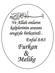 Hediye Şeffaf Epoksi Etiket 2