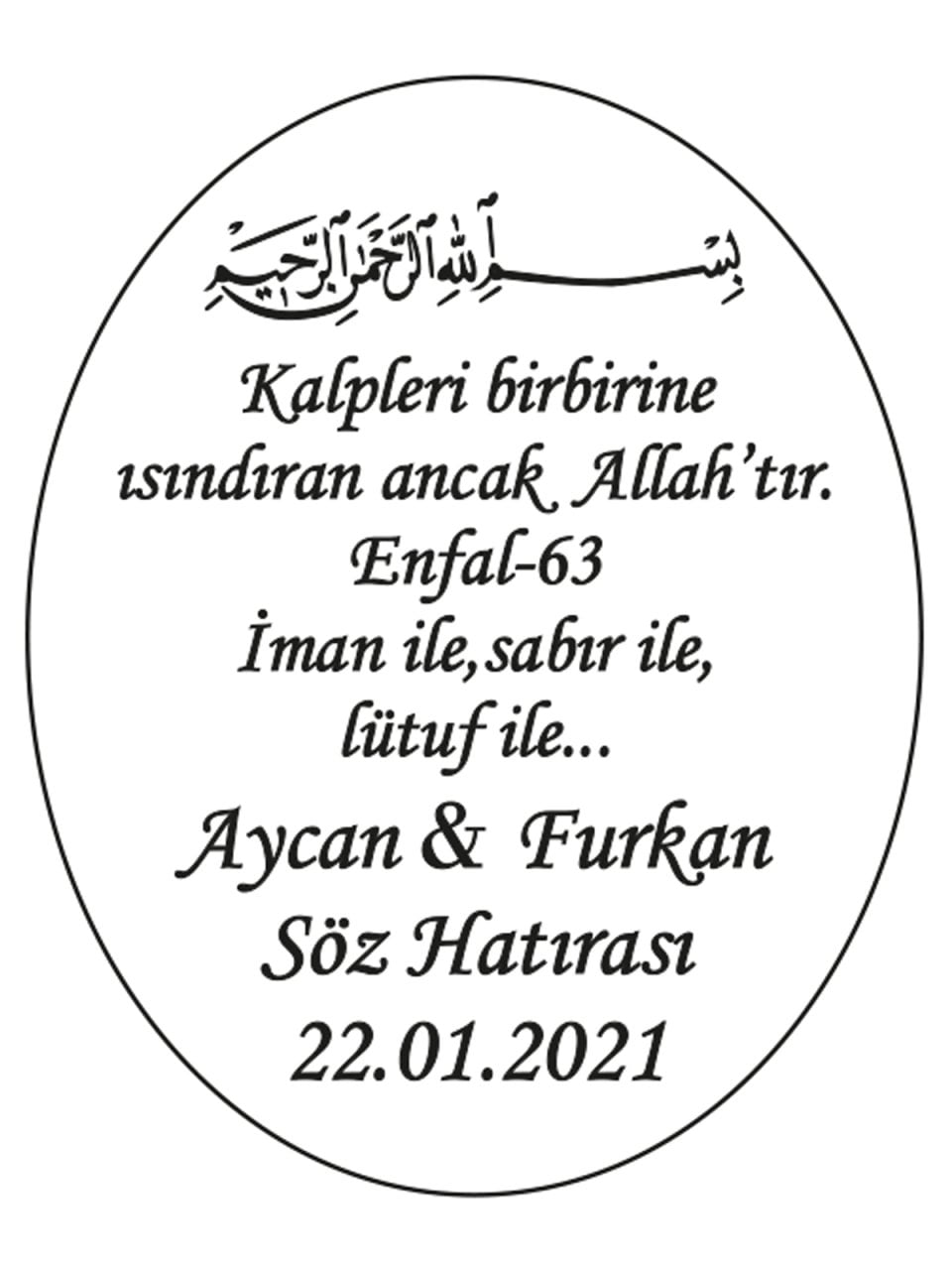 Hediye Şeffaf Epoksi Etiket 5