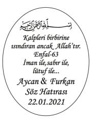 Hediye Şeffaf Epoksi Etiket 5