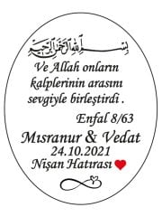 Hediye Şeffaf Epoksi Etiket 7