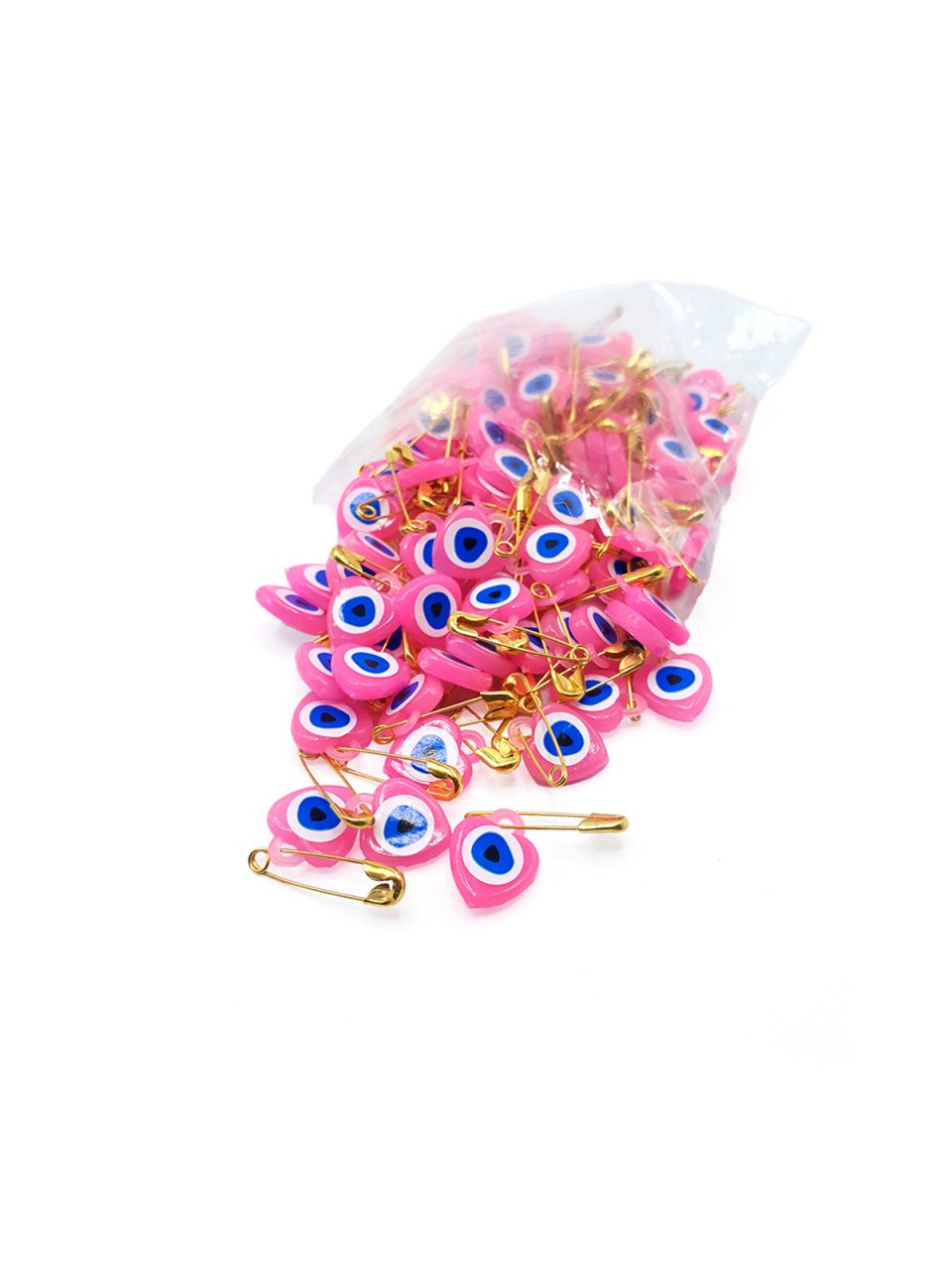 Kalpli Çengelli Nazar Boncuğu Pembe